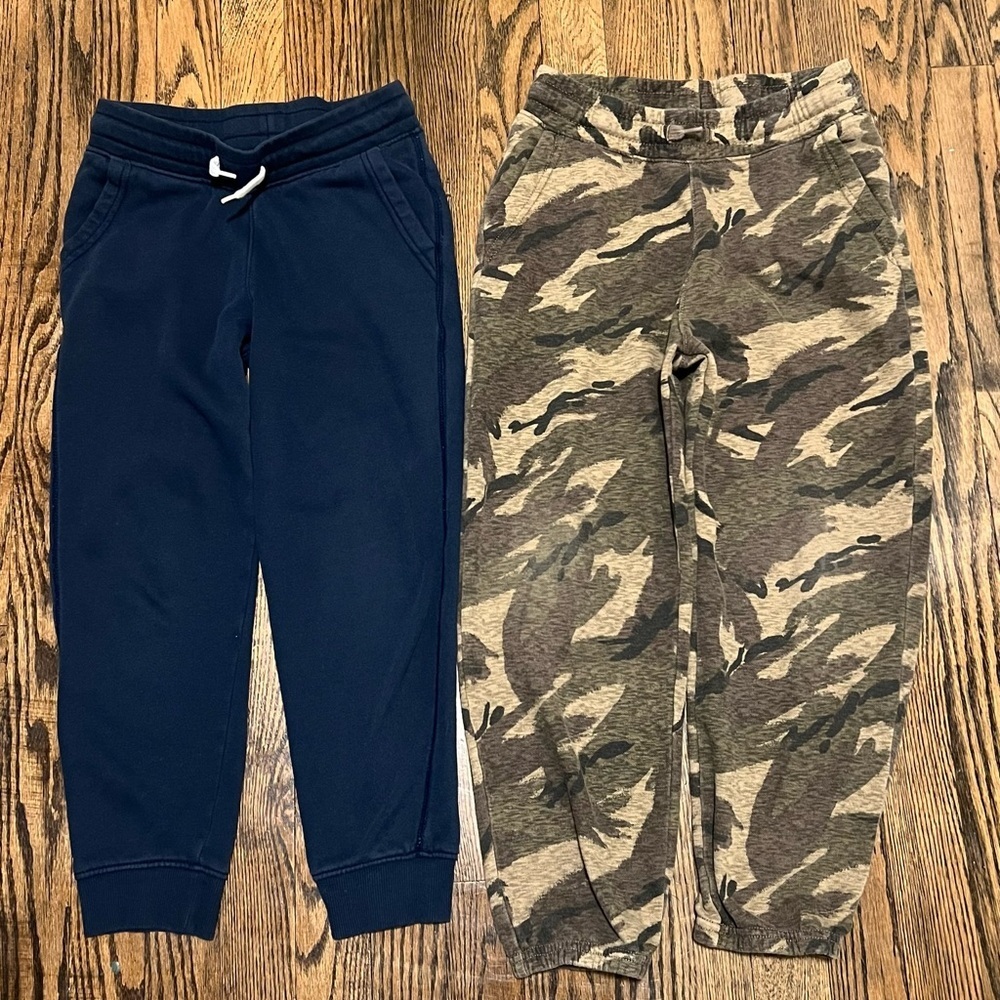 Old Navy Kids Navy and Camouflage Joggers